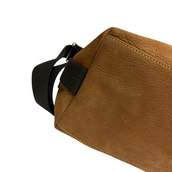 Dooney and Bourke Soft Tan Leather Top Handle Satchel - Picture 5 of 9